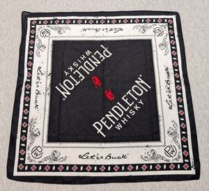 PENDLETON WHISKY Bandana Let’er Buck Whiskey Western Wear RODEO Scarf
